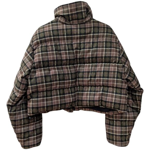 Dairy Boy Cedar Plaid Puffer Women's XL Brown/Green - Picture 6 of 11